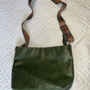 Green Hobo Style Shoulder Bag